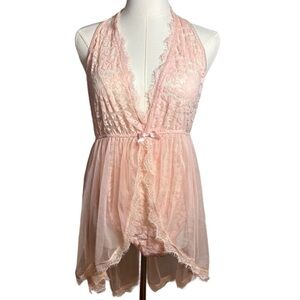 DREAMGIRL Babydoll pink-champagne Lingerie. One size NWOT Fairy Ethereal